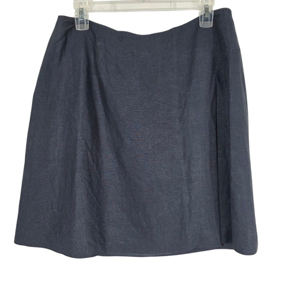 Eddie Bauer Linen A-Line Skirt Academic Casual Sz 14